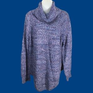 John Paul Richard Multi-Color 100% Acrylic Turtleneck Sweater